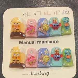 Cartoon Press-On (DUCK) style Nails - Multicolor